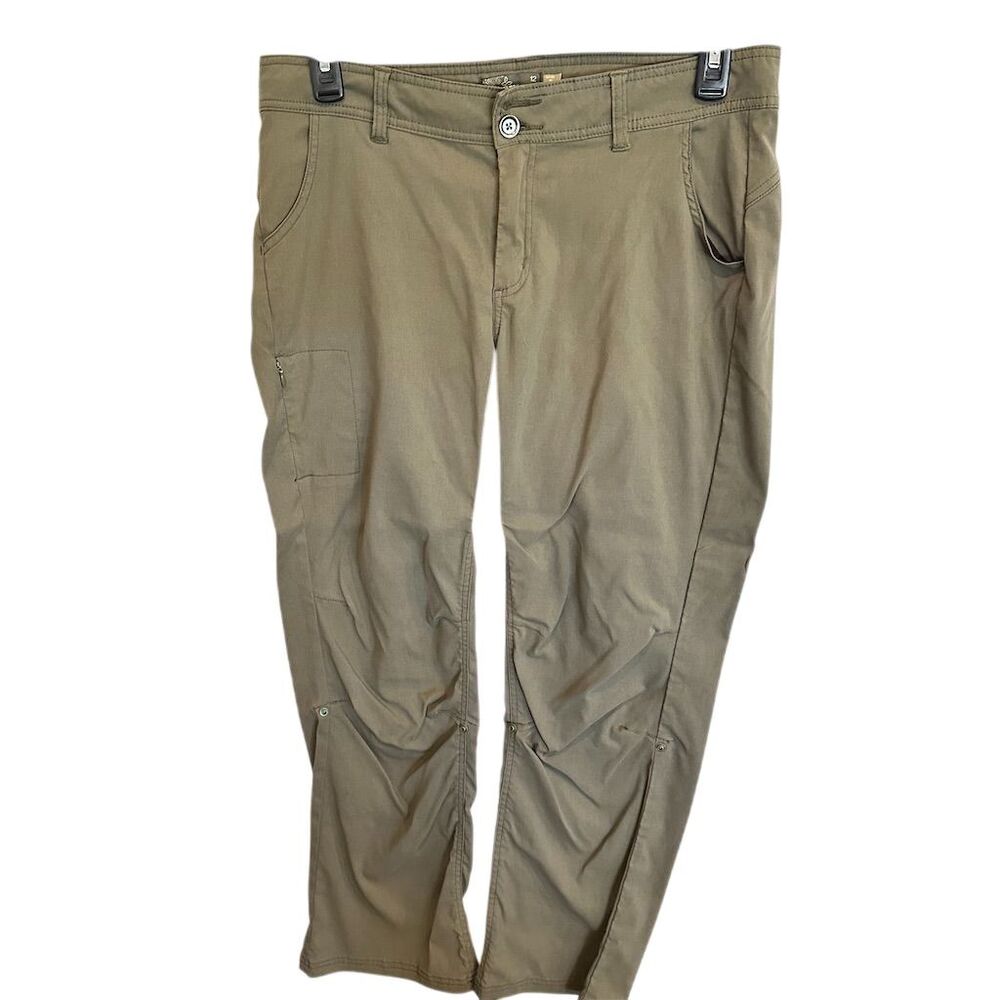 Prana Women's Classic Pants‎ Size 12 Beige Durable Functional Pockets